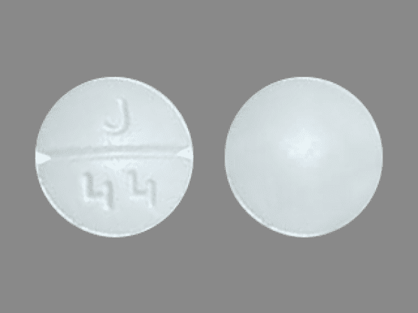 Aurolife Trazodone 100 mg - J 44 Pill - white round, 10mm